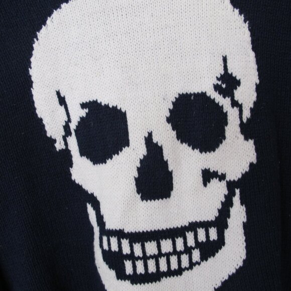 Skull Cashmere Two-Tone Sweater - Picture 7 of 9
